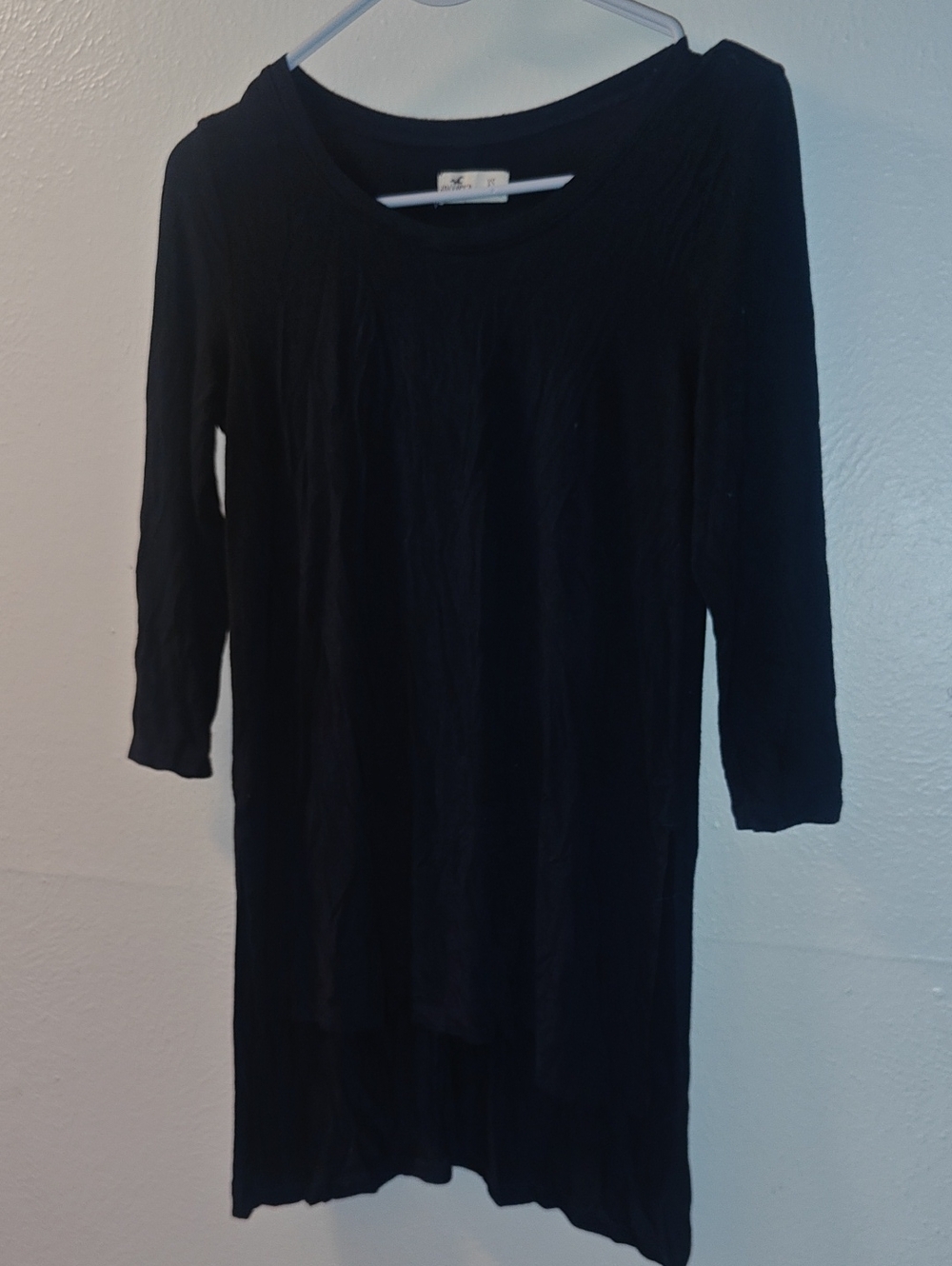 Hollister 3/4 Sleeve Black Shirt Sz XS